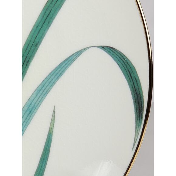 Satsuma Iris & Kingfisher The Festival Of May Gardens Orient 7 1/2" Plate Japan - Picture 8 of 14